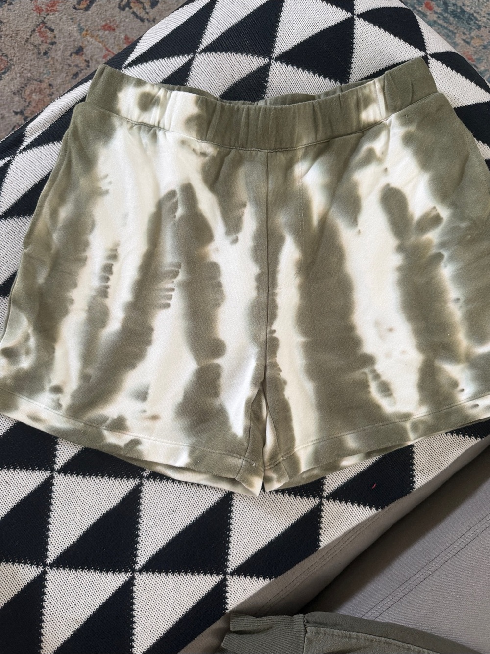 Sanctuary Denim- Tie-Dye Satin Olive Green Women’s Shorts